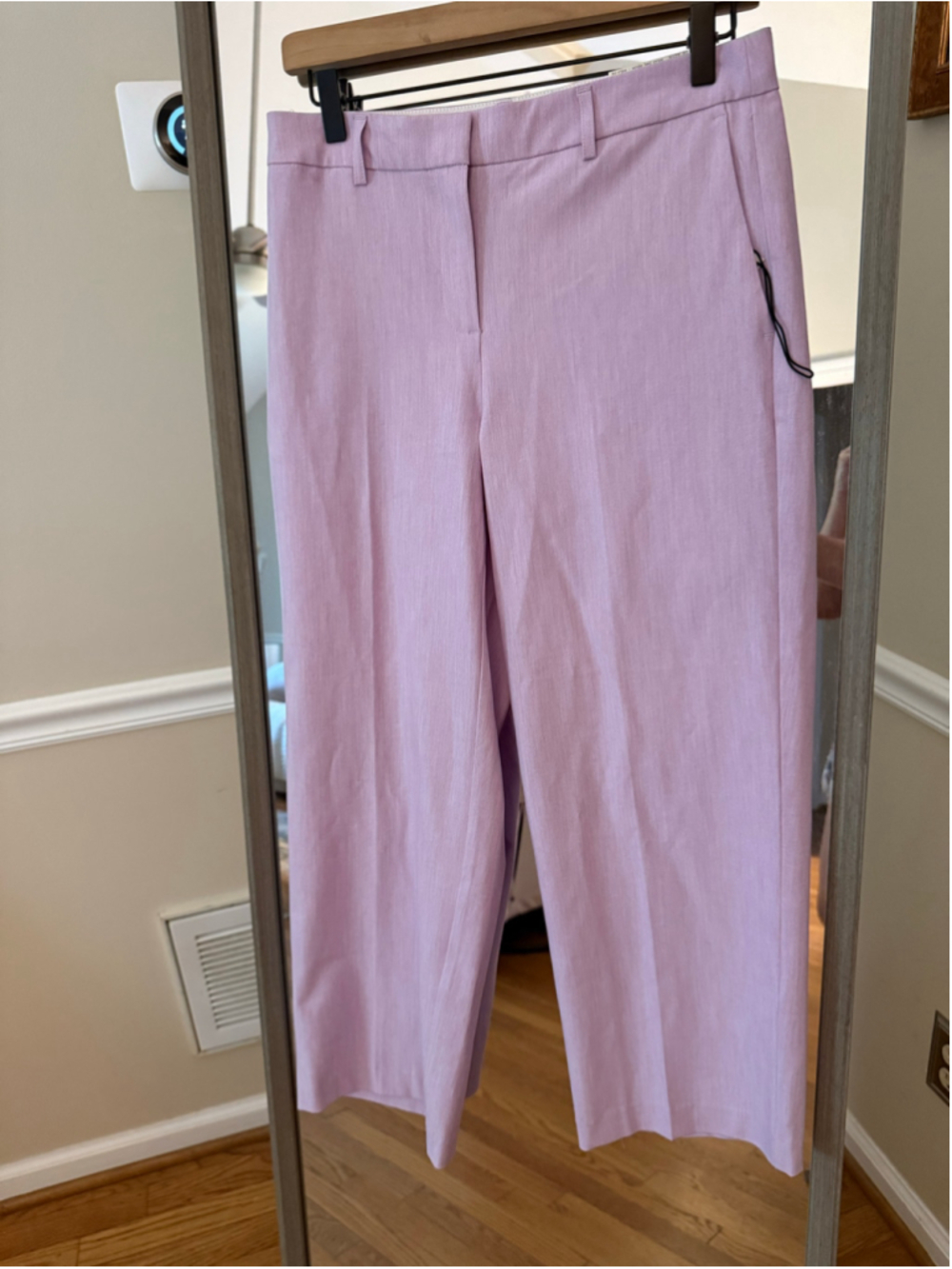 Women's Rachel Zoe High Rise Wide Leg Crop Pants Lavender Size 2